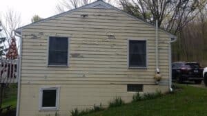 Before-Siding job in Middlesex, NY