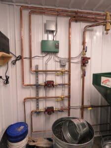 Pole barn heating system